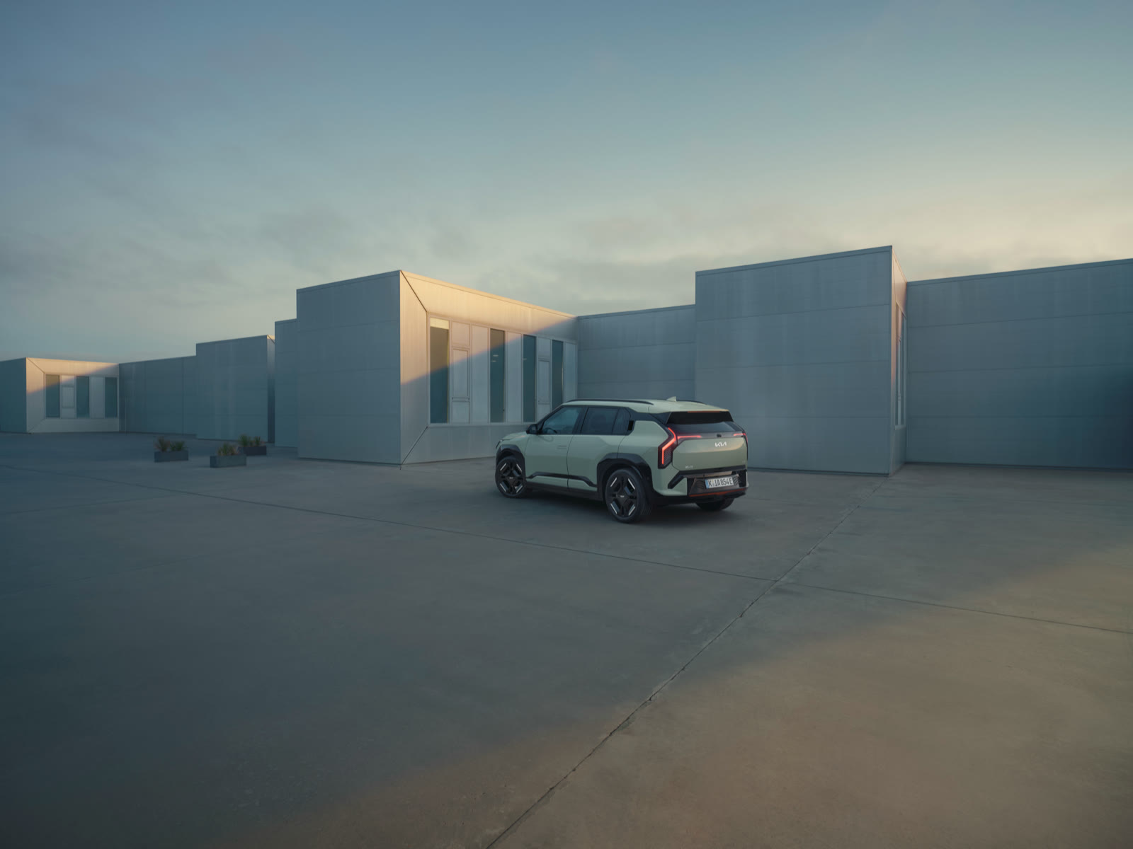 Kia EV3 hátulnézetből