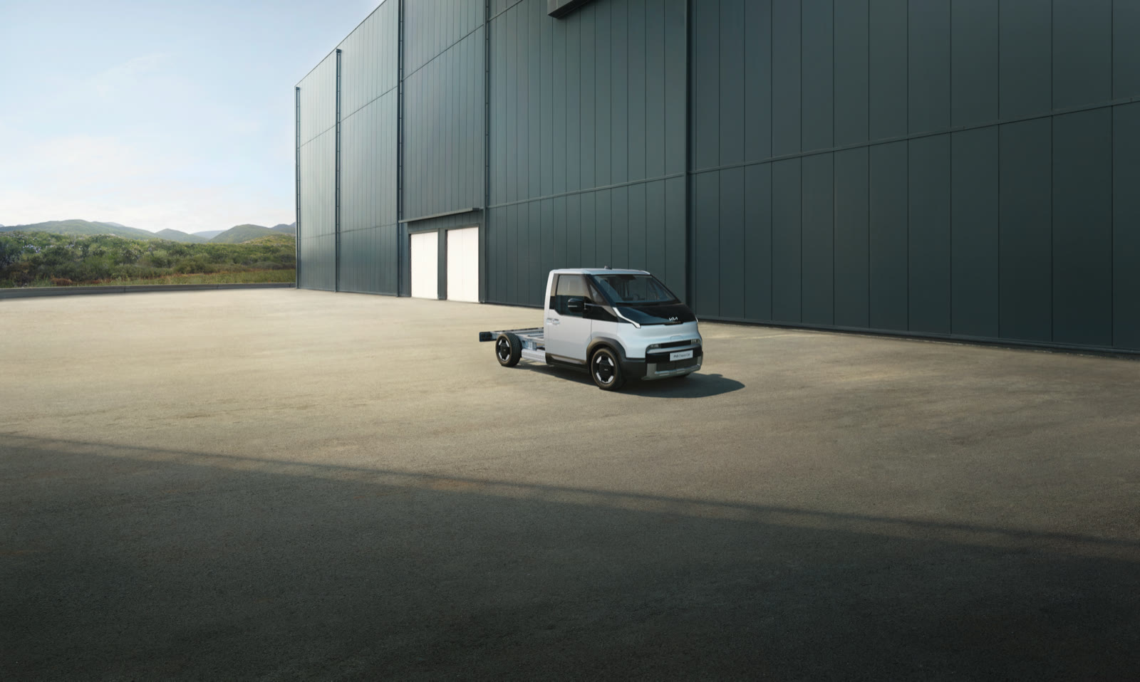 Kia PV5 Chassis Cab elölnézetből